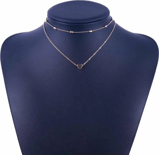 Aanbiedingen ๐ Fako Bijoux® - Ketting - Hartje & Choker Bullets - Set - Goudkleurig - Sinterklaas & Kerst ๐ 4 Aanbiedingen ๐ Fako Bijoux® - Ketting - Hartje & Choker Bullets - Set - Goudkleurig - Sinterklaas & Kerst ๐ - Afbeelding 2