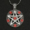 Gloednieuw 😀 Akyol Pentagram Ketting | Pentagram Sieraden - Gothic Sieraden -pentakel Ketting Rood | Gift | Cadeau-ketting Voor Vriend - Valentijn Cadeau-Ster Ketting Met Steentje-kerst Cadeau -kerst Cadeau Ketting – Pentagram Ingelegd Hao Stenen Hanger | Mode Glamour 🔔 -Sieraden-horloges Verkoop 550x541