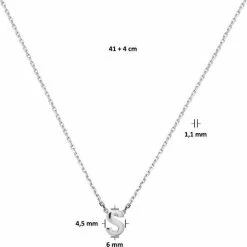Begroting ๐ Glams Ketting Letter S 1,1 Mm 41 + 4 Cm - Zilver ๐ 10 Begroting ๐ Glams Ketting Letter S 1,1 Mm 41 + 4 Cm - Zilver ๐ -Sieraden-horloges Verkoop 550x546 9
