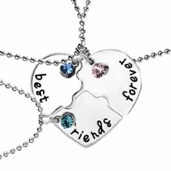 Begroting ⭐ Akyol Best Friends - 3 Leuke Vriendschapskettingen - Vriendinnen Ketting - Ketting Voor 3 - Bff Cadeau - Best Friends Cadeau - Vrienden-hartjes - Best Friends - Bff - Drie Delige Ketting - Samenvoegen – Blauw – Roze – Groen - Vriendschap – Friends – ⌛