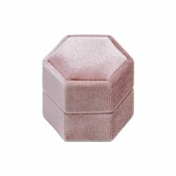 Coupon 🥰 Yehwang Fluwelen - Ring Doos - Sieradendoos - Huwelijks Ring Doos - Verloving Ring Doos - Moederdag Cadeau - Verjaardag Verpakking- Geschenk Doos - Cadeau Doos - Kado - Roze 😍