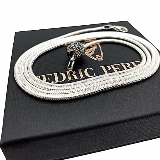 Beste Verkoop 😉 Behave 925 Massief Zilveren Slangen-ketting Voor Heren En Dames Lengte 55cm 🔥 8 Beste Verkoop 😉 Behave 925 Massief Zilveren Slangen-ketting Voor Heren En Dames Lengte 55cm 🔥 - Afbeelding 6