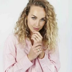 Nieuw 🤩 Lucardi - Dames Ring Goldplated 2rij Met Kristal - Ring - Cadeau - Staal - Zilverkleurig ✨ -Sieraden-horloges Verkoop 550x550 1029