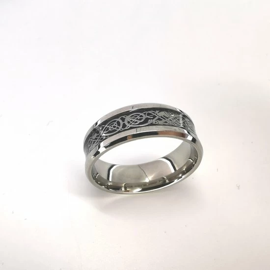 Coupon β€οΈ Lili 41 - RVS Ring - Maat 17 Met Midden - Zwart - Prachtig - Motief Erin En Beide Zijkant Glanzend Zilver Randen. π 4 Coupon β€οΈ Lili 41 - RVS Ring - Maat 17 Met Midden - Zwart - Prachtig - Motief Erin En Beide Zijkant Glanzend Zilver Randen. π - Afbeelding 2