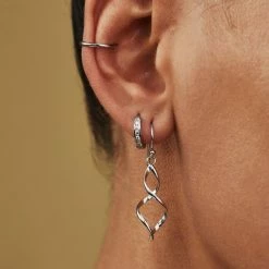 Uitgang 🔥 Glams Oorhangers Franse Haak 40 Mm - Zilver ✨ -Sieraden-horloges Verkoop 550x550 105