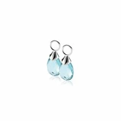 Goedkoop 🔔 ZINZI Zilveren Oorbedels Turquoise ZICH1171T ⭐