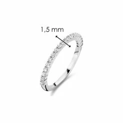 Goedkoop ⌛ TI SENTO - Milano 12268ZI Dames Ring Maat 54 - Zilver ✨ -Sieraden-horloges Verkoop 550x550 1067