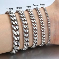 Beste recensies van 🔥 Fako Bijoux® - Schakelarmband Gourmet - Cuban Link - Armband Staal - RVS - 3mm - 20cm - Zilverkleurig 🧨 -Sieraden-horloges Verkoop 550x550 111