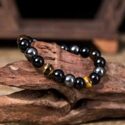 Uitgang 🎁 Zendro - Tijgeroog Armband - Triple Protection - Handmade - Edelstenen Armband - Spiritueel Cadeau - Chakra Armband - Armband Dames - Armband Heren 👏 -Sieraden-horloges Verkoop 550x550 1133