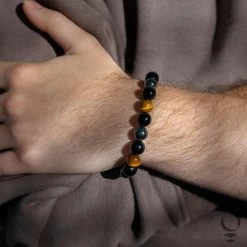 Uitgang 🎁 Zendro - Tijgeroog Armband - Triple Protection - Handmade - Edelstenen Armband - Spiritueel Cadeau - Chakra Armband - Armband Dames - Armband Heren 👏 -Sieraden-horloges Verkoop 550x550 1134