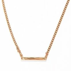 Hete verkoop 🧨 Laura Ferini Dames Ketting Facile Goud - Goudkleurige Schakelketting Met Plaatje - 18K Geelgoud Verguld - Halsketting - Collier - Sieraad - Accessoires - Dames Ketting Met Hanger ❤️ -Sieraden-horloges Verkoop 550x550 114