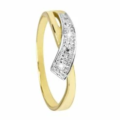 Coupon 🔔 Di Lusso - Ring Torino - Diamanten - 14 Karaat Goud - Dames - 18.00 Mm 🥰