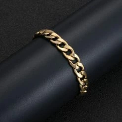 Gloednieuw ⭐ TrendFox Cuban Link Armband - Goud Kleurig - 5mm - Staal - Armband Mannen - Armband Heren - Sinterklaas Cadeautjes ✨ -Sieraden-horloges Verkoop 550x550 1189