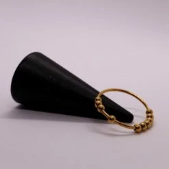 Beste Pirce ⌛ Despora Anxiety Ring - Stress Ring - Fidget Ring - Anxiety Ring For Finger - Draaibare Ring Dames - Spinning Ring - Spinner Ring - (RVS) Gold-Plated - (19.00 Mm / Maat 60) ⭐ -Sieraden-horloges Verkoop 550x550 1210