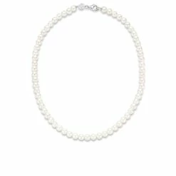 Gloednieuw 🎉 TI SENTO - Milano TI SENTO Milano Ketting 3849PW - Lengte 42 Cm - Gerhodineerd Sterling Zilver 🔥 -Sieraden-horloges Verkoop 550x550 1255