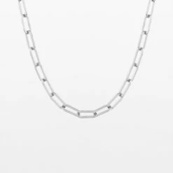 Uitgang 🤩 OOZOO Jewellery - Zilveren Ketting Met Grove Schakels - SN-2015 🥰