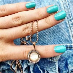 Promo 🧨 Quiges RVS Verwisselbare Mini Munt Ketting Hanger Houder Medaillon Schroefsysteem Rosékleurig Glans 😀 -Sieraden-horloges Verkoop 550x550 1313