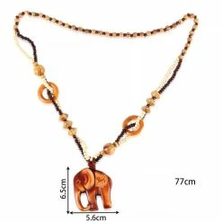 Gloednieuw ⭐ Kralenketting Olifant | Hout Ketting | Sparkolia 🔥 -Sieraden-horloges Verkoop 550x550 1328