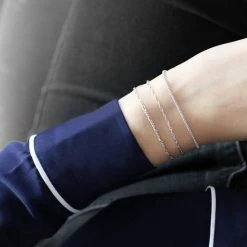 Promo 😀 Lucardi Zilveren Armband Gedraaid - 18 Cm ⭐ -Sieraden-horloges Verkoop 550x550 160