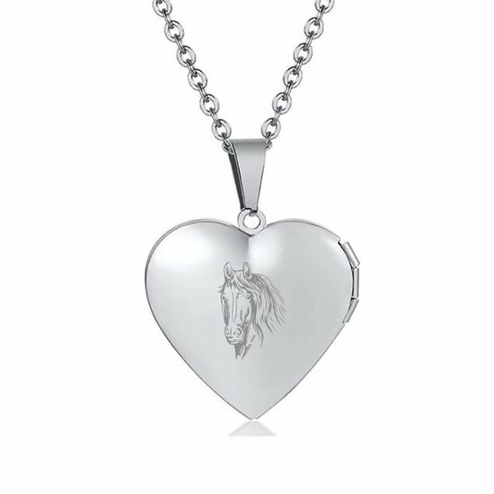 Goedkoopste ⌛ MC Living Fotohanger Met Ketting En Gravering - Hart - Paard ⌛ 3 Goedkoopste ⌛ MC Living Fotohanger Met Ketting En Gravering - Hart - Paard ⌛