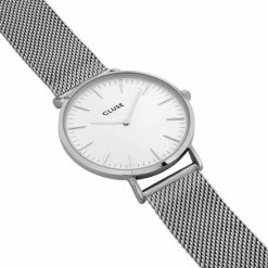 Goedkoopste 🎁 Cluse Boho Chic Mesh White, Silver Colour ✔️ -Sieraden-horloges Verkoop 550x550 193