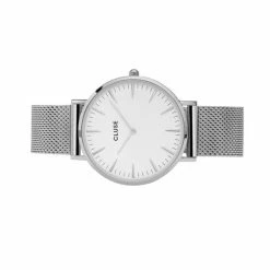 Goedkoopste 🎁 Cluse Boho Chic Mesh White, Silver Colour ✔️ -Sieraden-horloges Verkoop 550x550 194