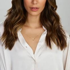 Beste Pirce 💯 Sparkle14 Ketting Zirkonia 0,5 Mm 40 + 2 Cm - Goud 🎉 -Sieraden-horloges Verkoop 550x550 203