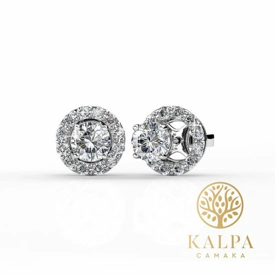 Beste Pirce π₯° Yolora Dames Oorbellen Met Ronde Kalpa Camaka Kristallen - Zilver Kleurig - 18K Witgoud Verguld - Oorknoppen π 7 Beste Pirce π₯° Yolora Dames Oorbellen Met Ronde Kalpa Camaka Kristallen - Zilver Kleurig - 18K Witgoud Verguld - Oorknoppen π - Afbeelding 5