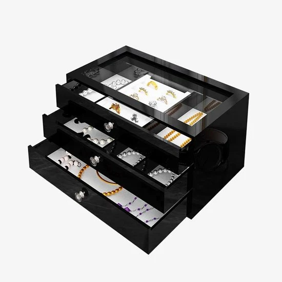 Begroting ๐งจ Goux.nl Sieradendoos Bella | Zwart | Acryl | Sieraden Organizer | Jewellery Organizer | Sieraden Opbergen | Opberg Box | Organizer | Velvet Onderkant | Ringen Display| Jewelery Organizer | Jewellery Box | Jewelery Box | Sieradenbox | Organizer | Beautybox | ๐งจ 3 Begroting ๐งจ Goux.nl Sieradendoos Bella | Zwart | Acryl | Sieraden Organizer | Jewellery Organizer | Sieraden Opbergen | Opberg Box | Organizer | Velvet Onderkant | Ringen Display| Jewelery Organizer | Jewellery Box | Jewelery Box | Sieradenbox | Organizer | Beautybox | ๐งจ