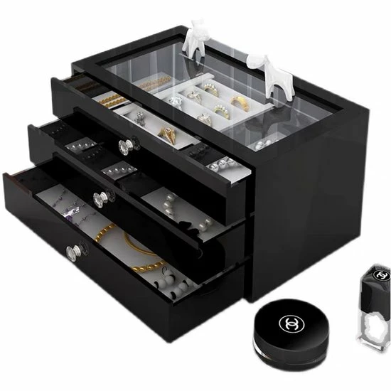 Begroting ๐งจ Goux.nl Sieradendoos Bella | Zwart | Acryl | Sieraden Organizer | Jewellery Organizer | Sieraden Opbergen | Opberg Box | Organizer | Velvet Onderkant | Ringen Display| Jewelery Organizer | Jewellery Box | Jewelery Box | Sieradenbox | Organizer | Beautybox | ๐งจ 5 Begroting ๐งจ Goux.nl Sieradendoos Bella | Zwart | Acryl | Sieraden Organizer | Jewellery Organizer | Sieraden Opbergen | Opberg Box | Organizer | Velvet Onderkant | Ringen Display| Jewelery Organizer | Jewellery Box | Jewelery Box | Sieradenbox | Organizer | Beautybox | ๐งจ - Afbeelding 3
