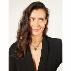 Top 10 🥰 Laura Ferini Dames Ketting Amore Connesso Zilver - Zilverkleurige Schakelketting Met Hartje - 18K Witgoud Verguld - Halsketting - Collier - Sieraad - Accessoires - Dames Schakelketting Met Hanger 🛒 -Sieraden-horloges Verkoop 550x550 324