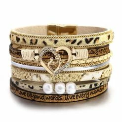 Aanbiedingen π Sorprese - Armband Dames - Heart - Wikkelarmband - Leren Dames Armbandje - Khaki - Leer - Model VX - Sinterklaas - Cadeau π 11 Aanbiedingen π Sorprese - Armband Dames - Heart - Wikkelarmband - Leren Dames Armbandje - Khaki - Leer - Model VX - Sinterklaas - Cadeau π -Sieraden-horloges Verkoop 550x550 362