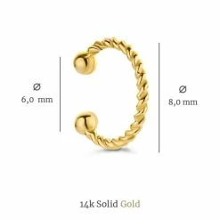 Nieuw 🛒 Isabel Bernard Le Marais Dames Ear CuffOorbellen Goud - Goudkleurig ✨ -Sieraden-horloges Verkoop 550x550 377