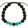Top 10 🎉 Fako Bijoux® - Buddha Armband - Verstelbaar - Turquoise Kwartet - Lavasteen ⭐ -Sieraden-horloges Verkoop 550x550 392