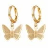 Goedkoopste 😀 Fako Bijoux® - Minimalistische Oorbellen - Vlindertjes - Ring Oorbellen - Goudkleurig ✔️ -Sieraden-horloges Verkoop 550x550 446