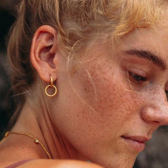 Flash-uitverkoop 🛒 Victorious Dames Oorbellen Goud – Dubbele Ring Met Lijnen – 2CM ✔️ 5 Flash-uitverkoop 🛒 Victorious Dames Oorbellen Goud – Dubbele Ring Met Lijnen – 2CM ✔️ - Afbeelding 3