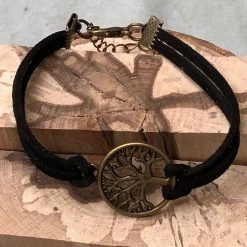 Gloednieuw 🧨 Wellness-House | Armband Suède Zwart Tree Of Life Brons | Tree Of Life | Levensboom | Imitatie Suède | Zen Armband | Zen Sieraden | Zen Cadeau 🔔 -Sieraden-horloges Verkoop 550x550 528