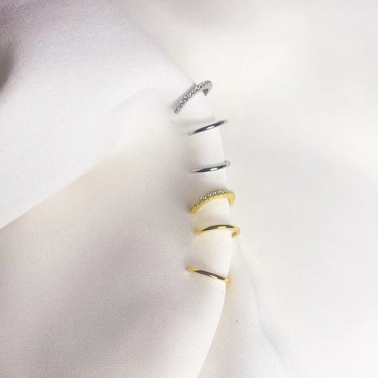 Promo π€© 3 Is A Crowd - 3 In 1 - Earcuff - 925 Sterling Zilver - Goud - Verguld - Nepoorbel - Nep Piercing - Clipoorbel - Geen Piercing Nodig - Conch - Klipoorbellen.nl π 5 Promo π€© 3 Is A Crowd - 3 In 1 - Earcuff - 925 Sterling Zilver - Goud - Verguld - Nepoorbel - Nep Piercing - Clipoorbel - Geen Piercing Nodig - Conch - Klipoorbellen.nl π - Afbeelding 3