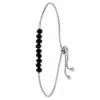 Coupon 👍 Lucardi - Dames Armband Met Zwarte Kralen - Staal - Armband - Cadeau - 20 Cm - Zilverkleurig 🛒 -Sieraden-horloges Verkoop 550x550 559