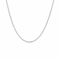 Begroting 😍 Lucardi - Dames Ketting Schakel - Echt Zilver - Ketting - Cadeau - 38 Cm - Zilverkleurig 👍