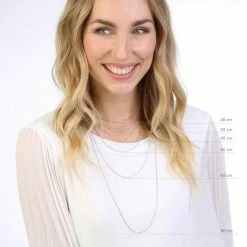 Begroting 😍 Lucardi - Dames Ketting Schakel - Echt Zilver - Ketting - Cadeau - 38 Cm - Zilverkleurig 👍 -Sieraden-horloges Verkoop 550x550 648