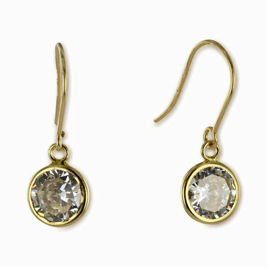 Goedkoop 𧨠New Bling 9NBG-0398 Gouden Oorhanger - Dames - Zirkonia - 6,3 Mm Doorsnee - 17 Mm Lengte - 14 Karaat - Goud β 3 Goedkoop 𧨠New Bling 9NBG-0398 Gouden Oorhanger - Dames - Zirkonia - 6,3 Mm Doorsnee - 17 Mm Lengte - 14 Karaat - Goud β