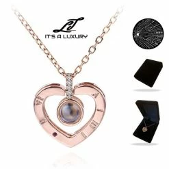Aanbiedingen 🧨 Lumici | I Love You In 100 Talen Ketting - Ik Hou Van Jou In 100 Talen Ketting - Moederdag Geschenk - Cadeautje Voor Vrouwen - Rosé Goud & Zilver Zilver ⌛