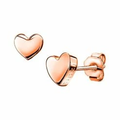 Begroting 👍 ZINZI Zilveren Oorknoppen Rosé Verguld Glad Hart 6mm ZIO1378R 👍 -Sieraden-horloges Verkoop 550x550 680