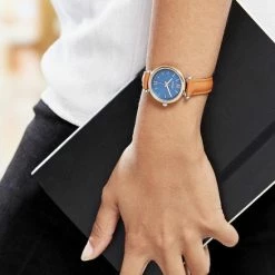 Nieuw 😍 Fossil Carlie Mini Horloge ES4701 Dameshorloge 28 Mm - Bruin 🔔 -Sieraden-horloges Verkoop 550x550 719