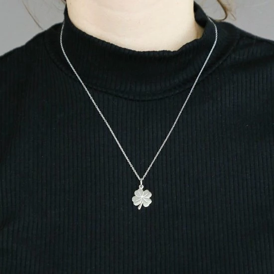 Goedkoop π₯ Lucardi Hanger - Zilver - Klavertje Vier βοΈ 4 Goedkoop π₯ Lucardi Hanger - Zilver - Klavertje Vier βοΈ - Afbeelding 2