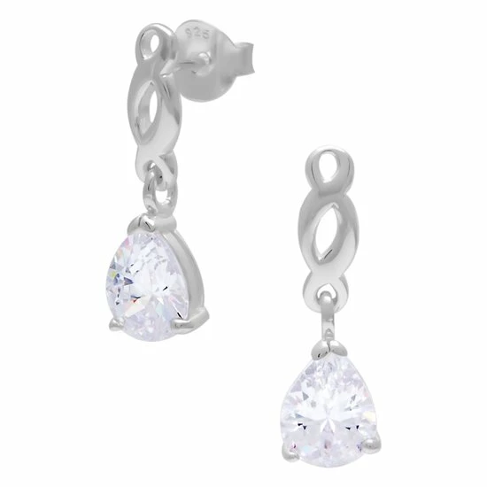 Promo π€© WeLoveSilver Zilveren Oorbellen | Oorstekers | Zilveren Oorstekers, Opengewerkt Infinity Teken Met Druppelvormig Kristal π 3 Promo π€© WeLoveSilver Zilveren Oorbellen | Oorstekers | Zilveren Oorstekers, Opengewerkt Infinity Teken Met Druppelvormig Kristal π
