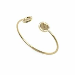 Beste Pirce 🧨 GUESS Dames Bangle Staal - Goudkleurig 😀