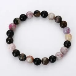 Uitgang 🌟 Bixorp Gems Regenboog Toermalijn Edelstenen Armband - Gepolijste Edelsteen Kralenarmband - Tourmaline - Cadeau Voor Kerst & Sinterklaas - Cadeau Voor Haar 🔔 -Sieraden-horloges Verkoop 550x550 797