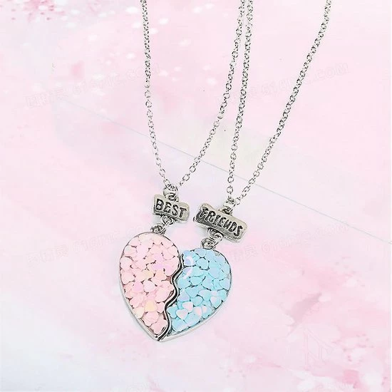 Groothandel โ๏ธ Bixorp Friends BFF Ketting Voor 2 Met Blauw & Roze Hartje Zilverkleurig - Vriendschapsketting - Twee Helften Best Friends - Voor Meisjes - Best Friends Ketting Vriendschap Cadeau Voor Twee ๐ 12 Groothandel โ๏ธ Bixorp Friends BFF Ketting Voor 2 Met Blauw & Roze Hartje Zilverkleurig - Vriendschapsketting - Twee Helften Best Friends - Voor Meisjes - Best Friends Ketting Vriendschap Cadeau Voor Twee ๐ - Afbeelding 10